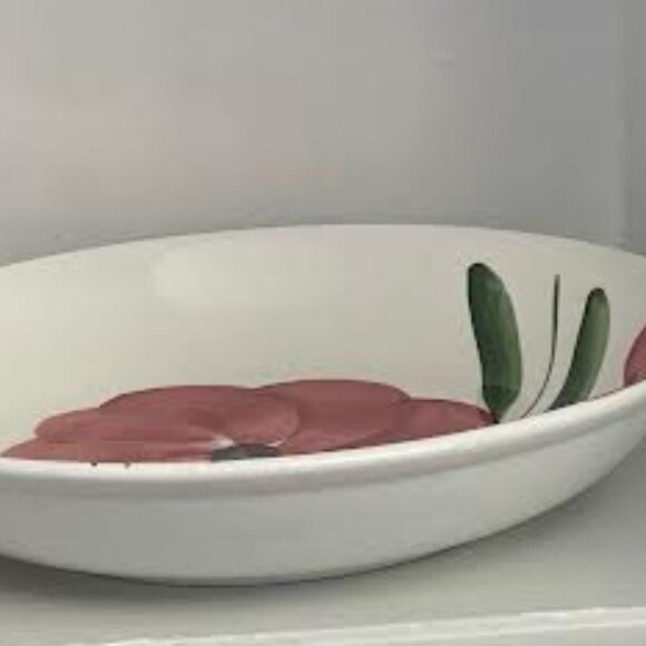 Extra Large Italian Pasta Bowl  Stoviglierie  Hand Painted Floral Made In Italy - Picture 8 of 9